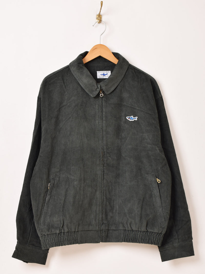 【3色展開】Backers ワンポイント シャーク コーデュロイジャケット