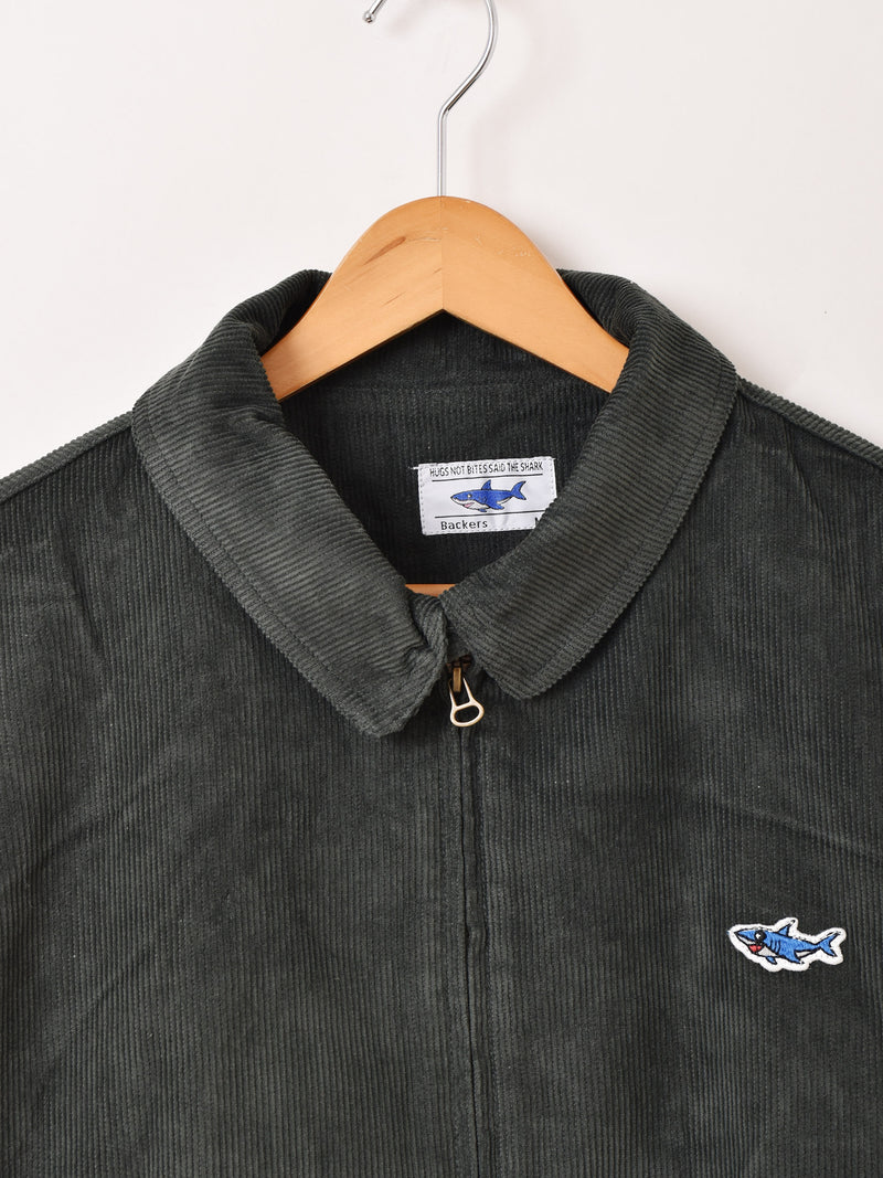 【3色展開】Backers ワンポイント シャーク コーデュロイジャケット