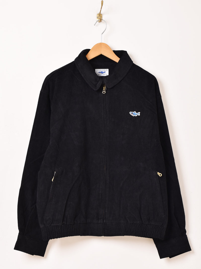【3色展開】Backers ワンポイント シャーク コーデュロイジャケット