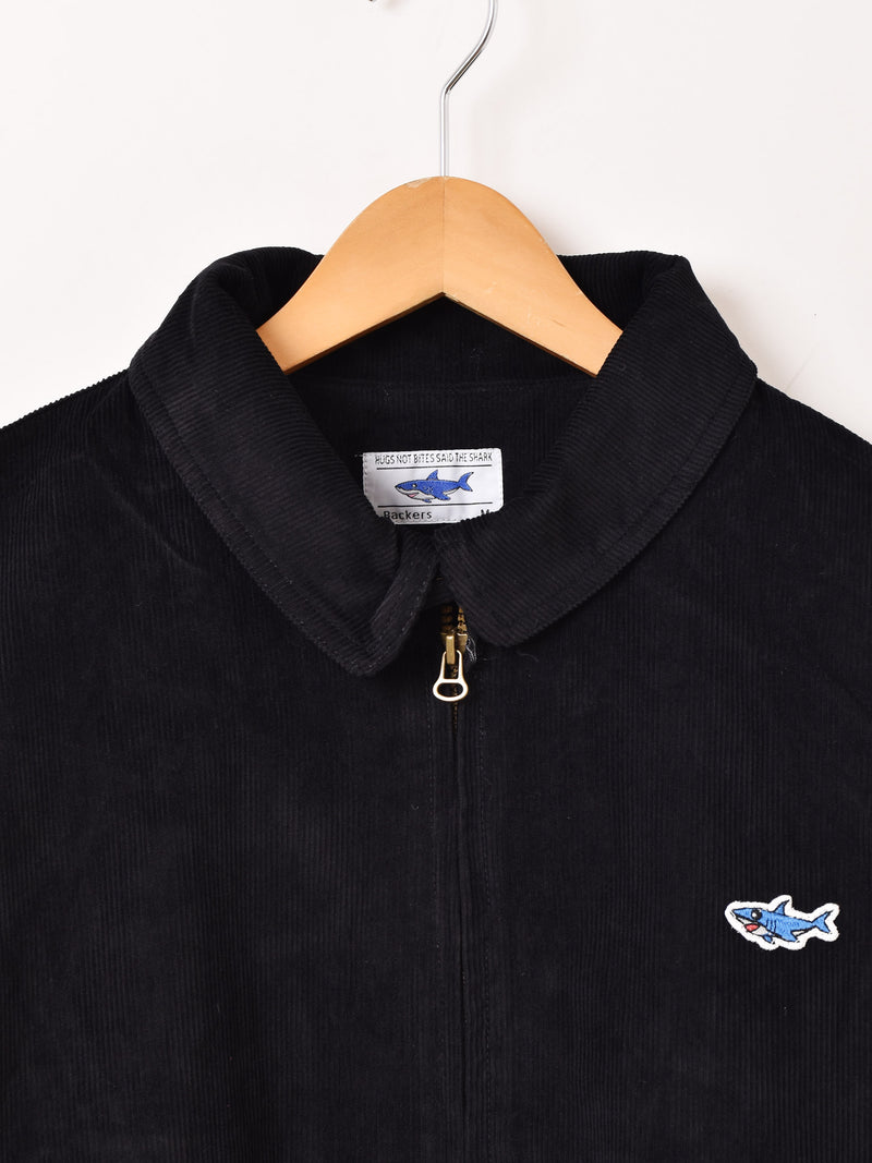 【3色展開】Backers ワンポイント シャーク コーデュロイジャケット