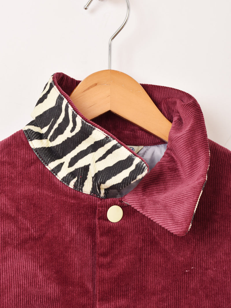 【3色展開】Backers ゼブラ コーデュロイ 襟付き スタジアムジャケット