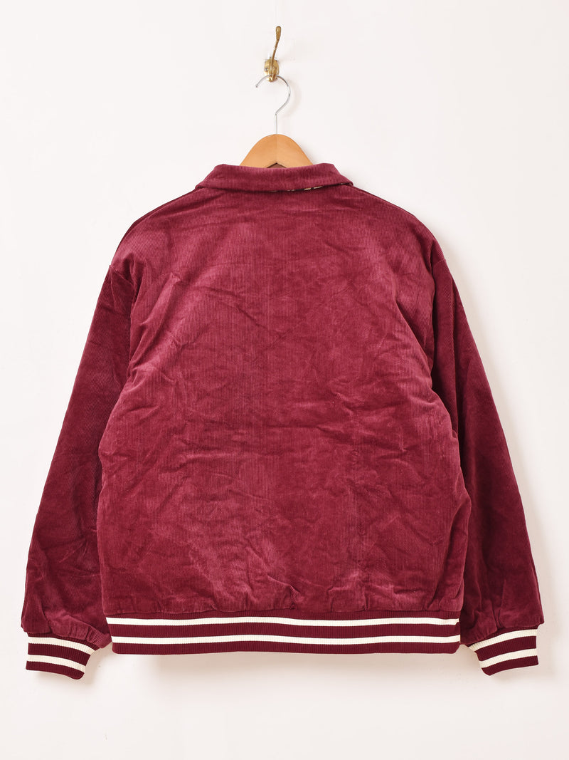 【3色展開】Backers ゼブラ コーデュロイ 襟付き スタジアムジャケット
