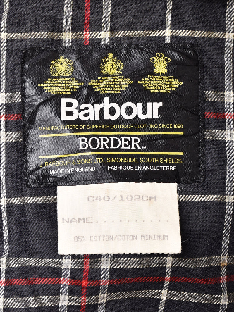 1988's "Barbour" BORDER Waxed Jacket