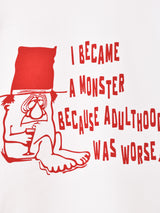 【2色展開】 プリント スウェットシャツ「Monster」