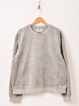 【5色展開】Backers ストライプ ベロア トップス