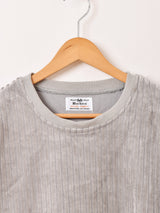 【5色展開】Backers ストライプ ベロア トップス