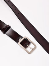 【2色展開】スクエアバックル レザーベルト