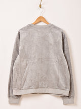 【5色展開】Backers ストライプ ベロア トップス