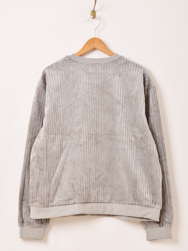 【5色展開】Backers ストライプ ベロア トップス