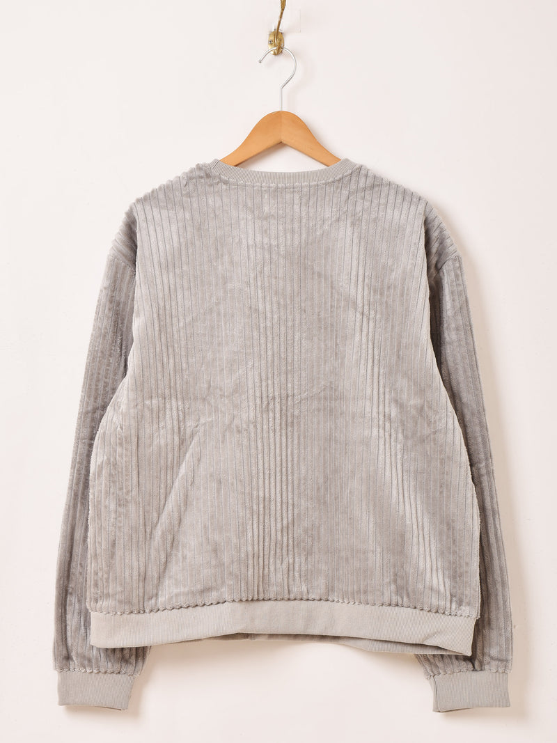 【5色展開】Backers ストライプ ベロア トップス