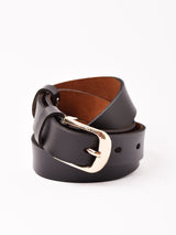 【2色展開】ゴールドバックル レザーベルト