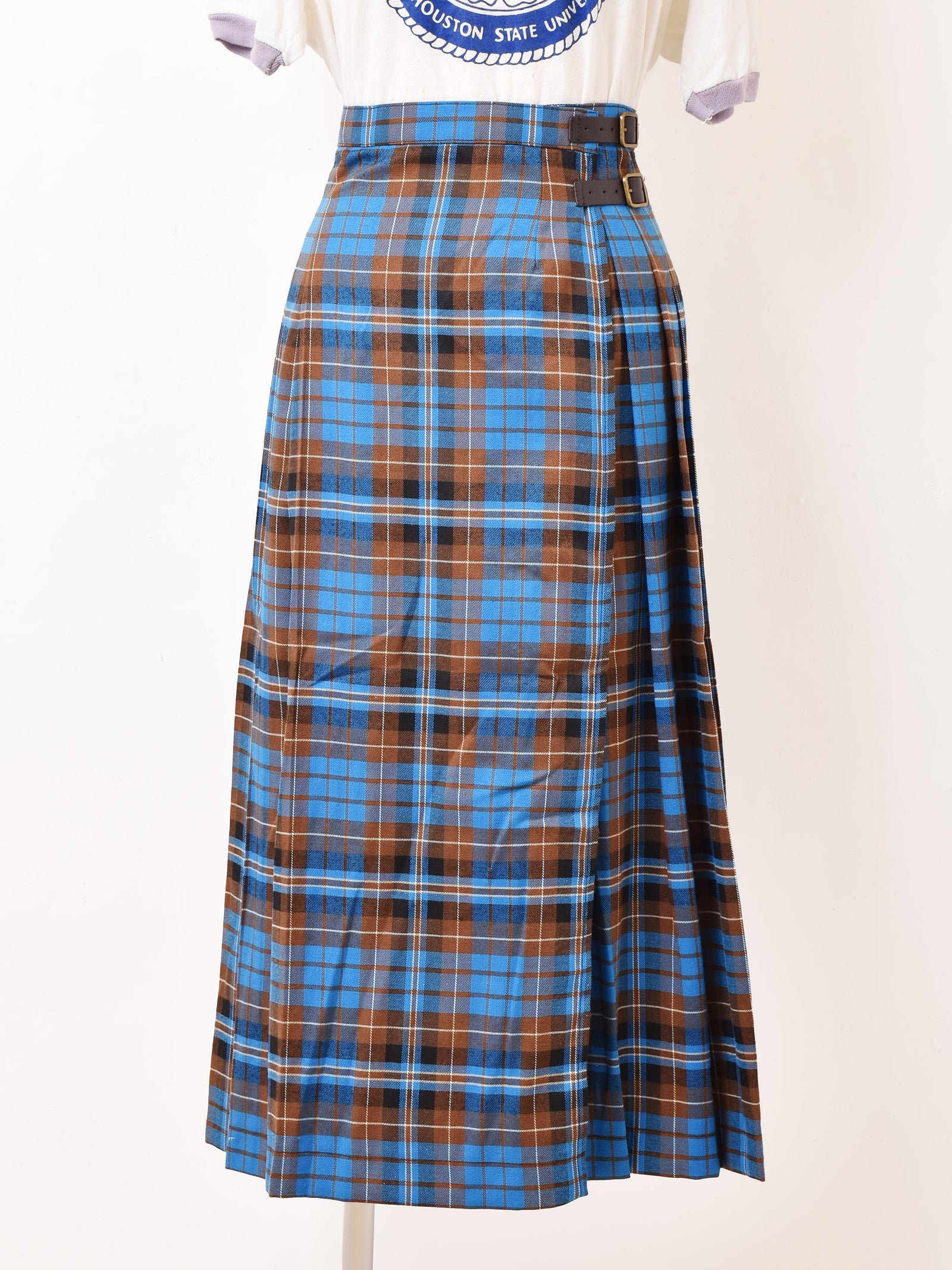 3色展開】Meridian チェック柄 ラップスカート – 古着屋Top of the