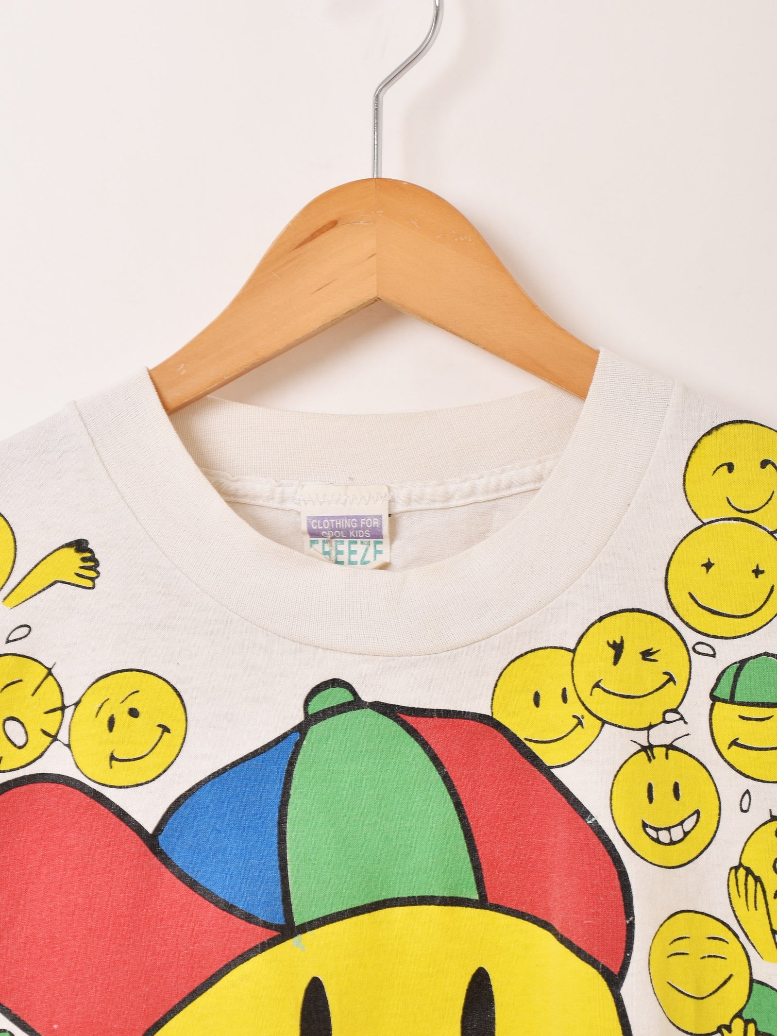 90's アメリカ製 SMILE! FACE プリントTシャツ – 古着屋Top of the