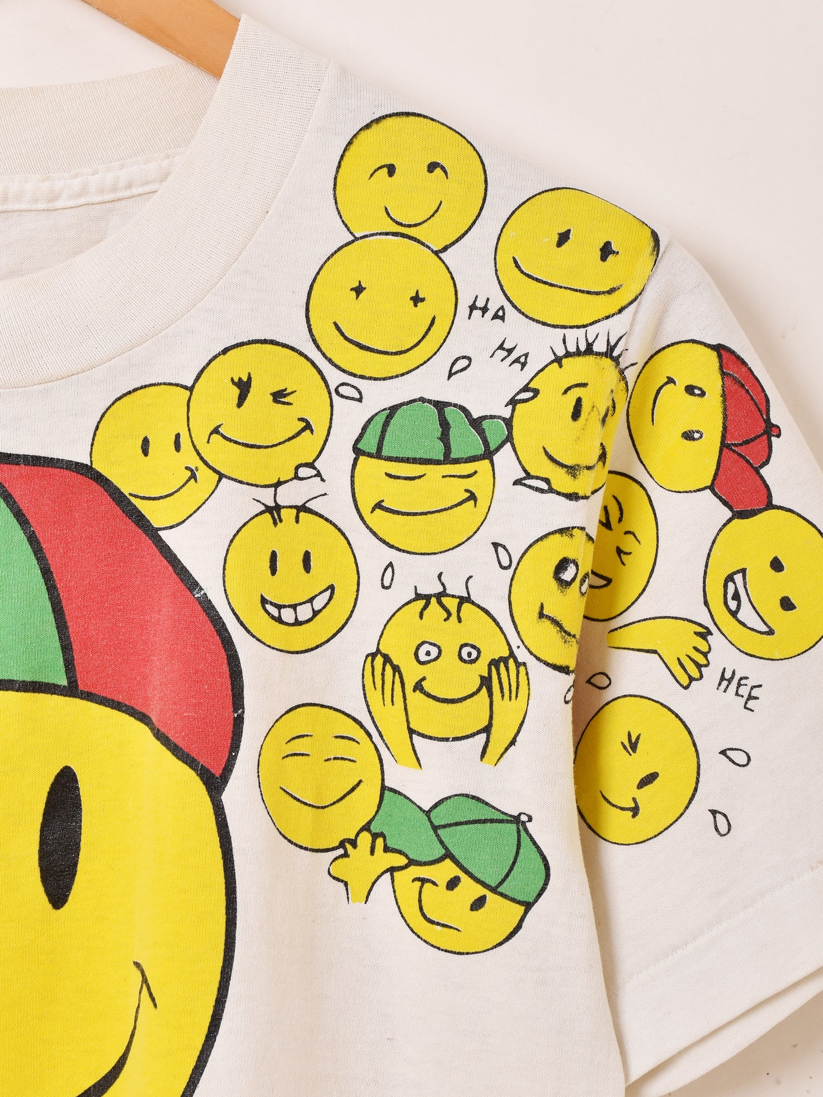 90's アメリカ製 SMILE! FACE プリントTシャツ – 古着屋Top of the