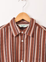 【2色展開】Backers マルチストライプ 長袖シャツ