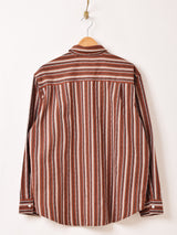 【2色展開】Backers マルチストライプ 長袖シャツ