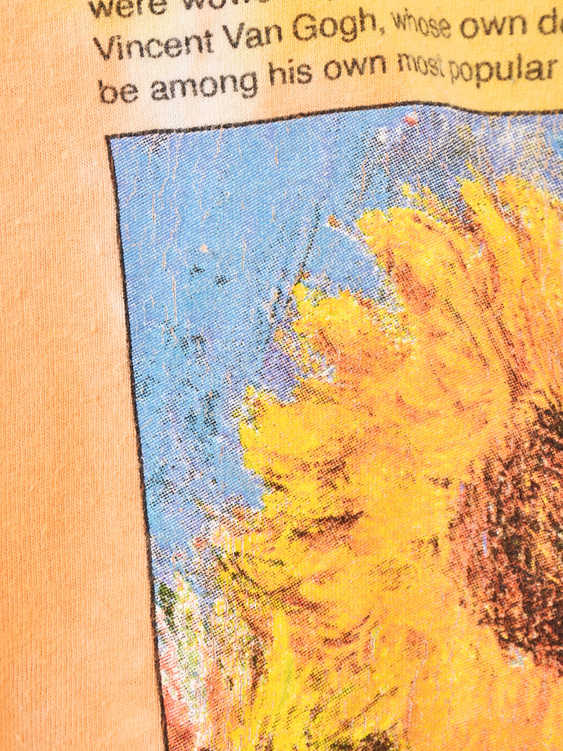 Claude Monet ヒマワリ アート タイダイTシャツ