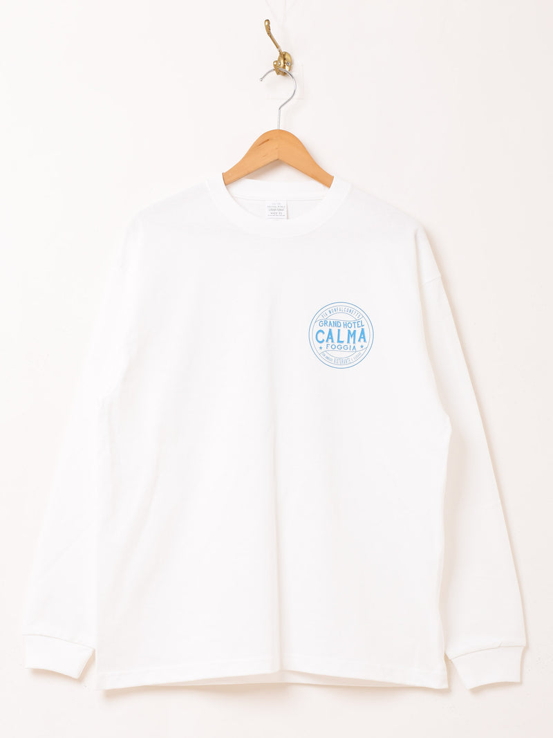 【2色展開】 プリント ロングスリーブTシャツ「CALMA」