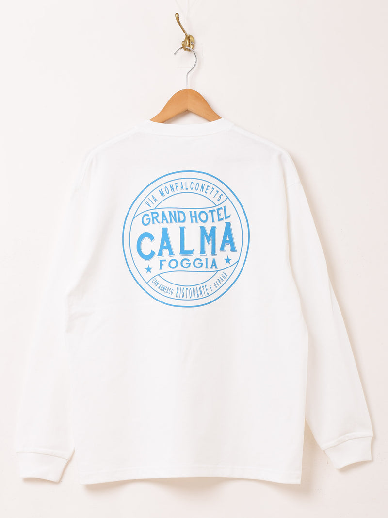 【2色展開】 プリント ロングスリーブTシャツ「CALMA」