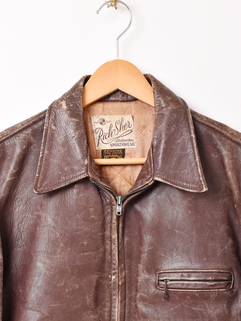 50’s〜60's アメリカ製 "Rich Sher" Leather Sports Jacket