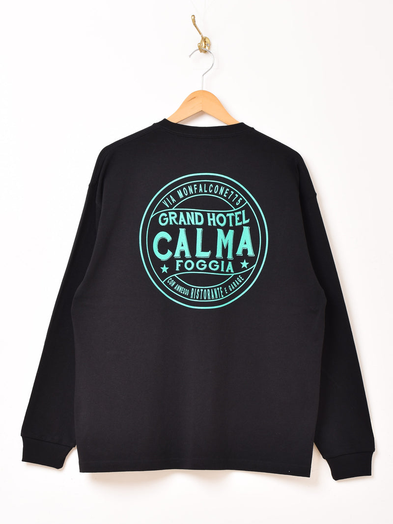 【2色展開】 プリント ロングスリーブTシャツ「CALMA」