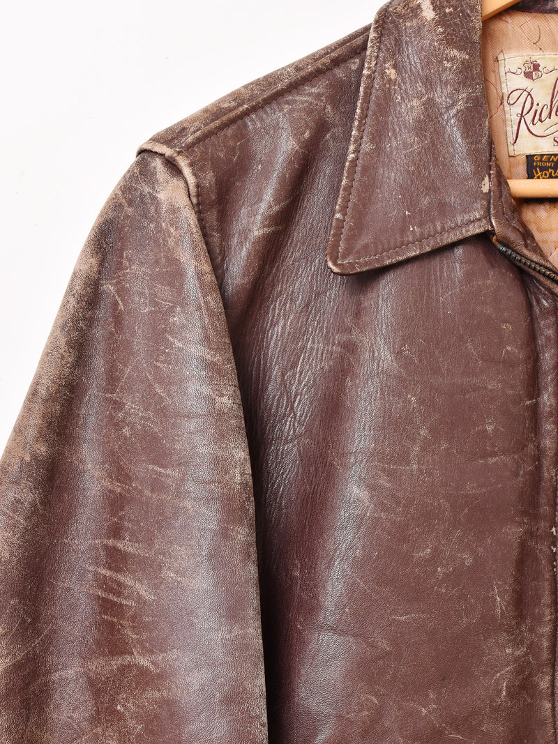 50’s〜60's アメリカ製 "Rich Sher" Leather Sports Jacket