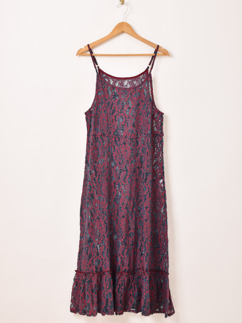 【2色展開】Meridian 2カラー レース キャミソールワンピース