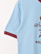 【2色展開】 プリント リンガーTシャツ 「CABLE FRIENDS」