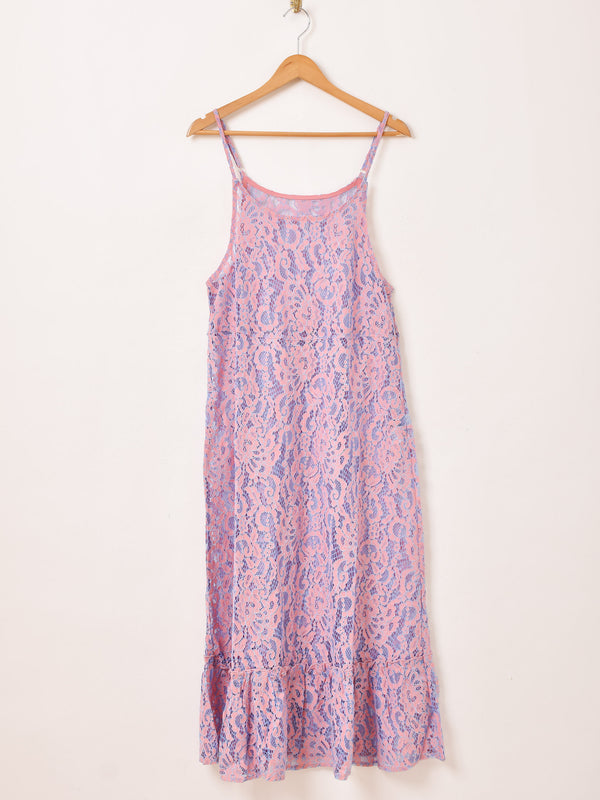 【2色展開】Meridian 2カラー レース キャミソールワンピース