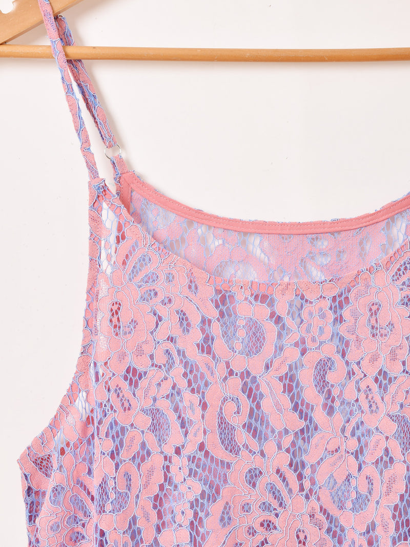 【2色展開】Meridian 2カラー レース キャミソールワンピース