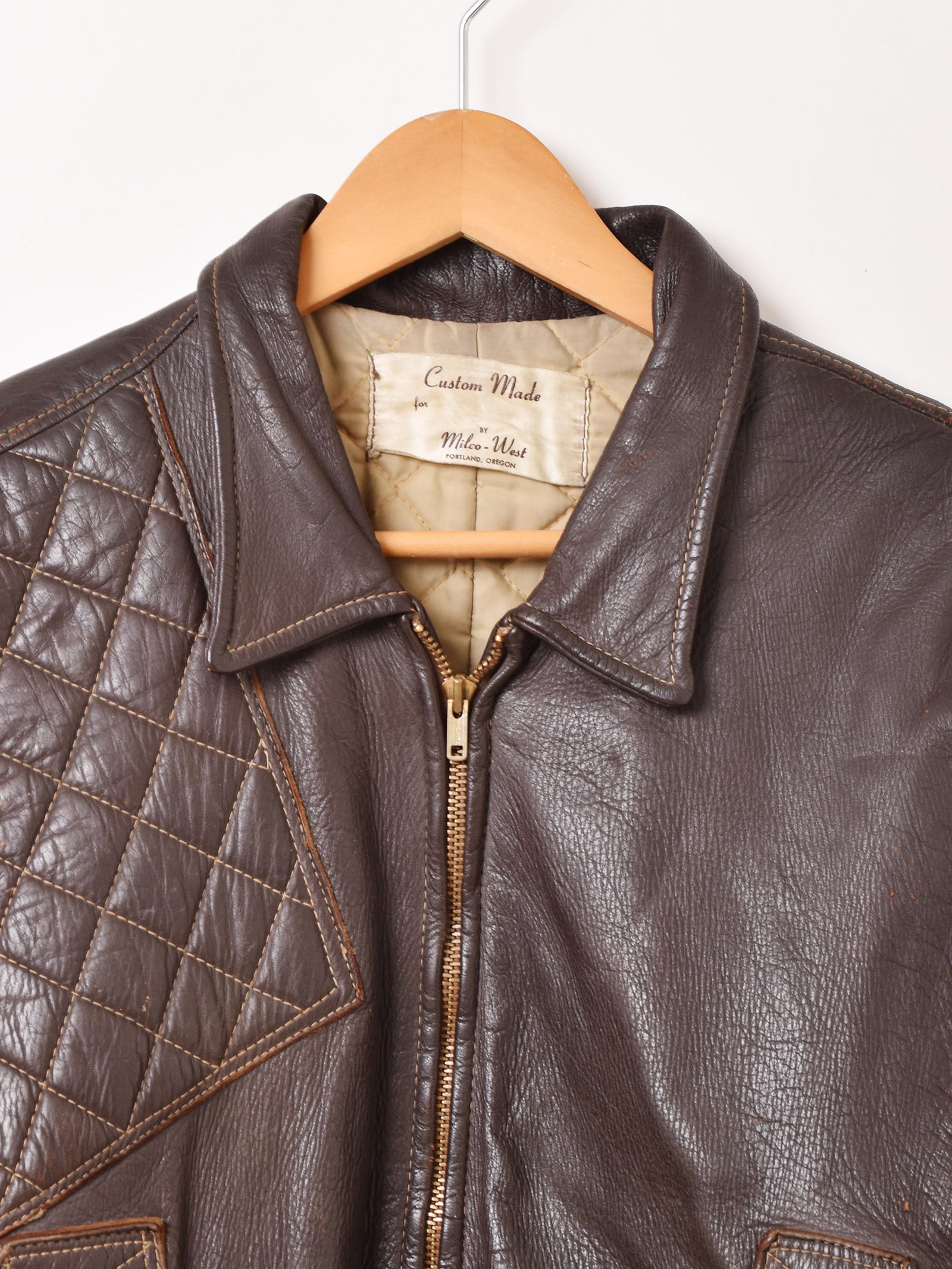月末特価【レア】60s ビンテージ Milco West レザージャケット 60's 