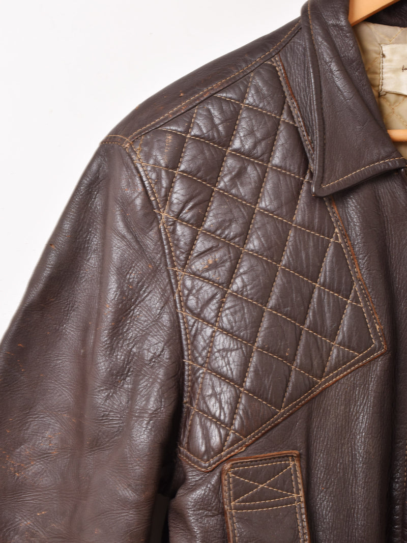 60's "Milco-West" Hunting Leather Jacket