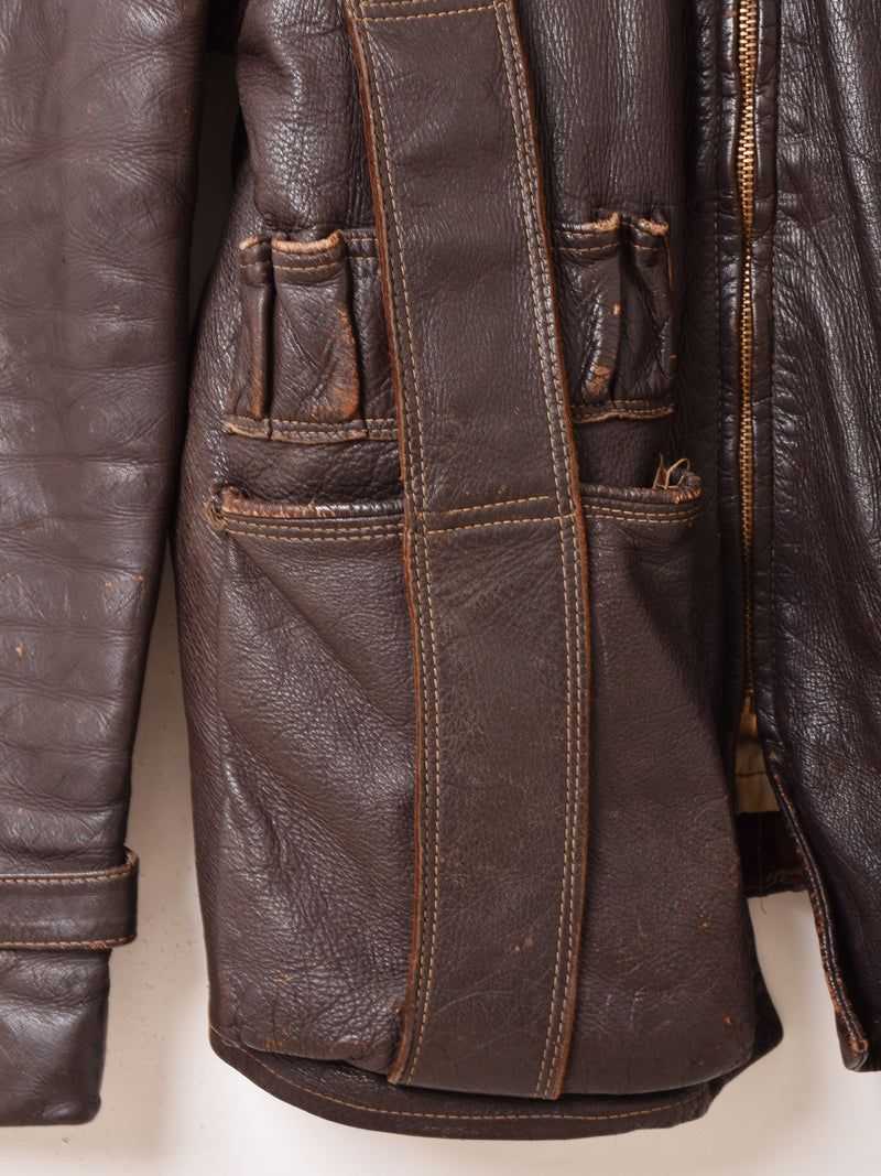 60's "Milco-West" Hunting Leather Jacket