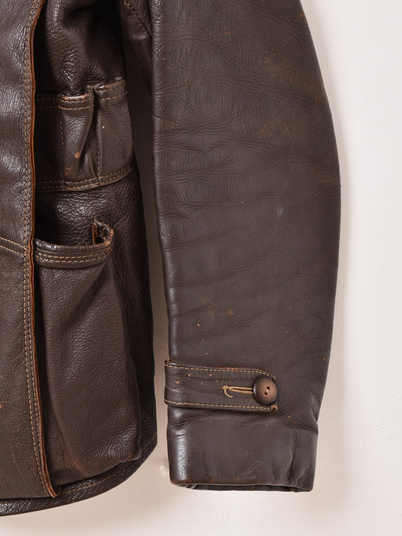 60's "Milco-West" Hunting Leather Jacket