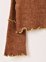 【2色展開】Meridian フレアスリーブ メロウ セーター