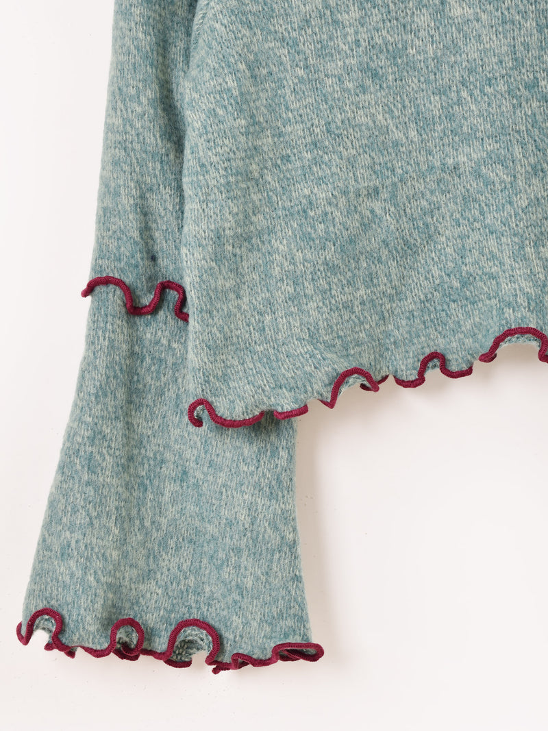 【2色展開】Meridian フレアスリーブ メロウ セーター