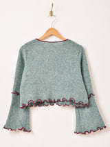 【2色展開】Meridian フレアスリーブ メロウ セーター