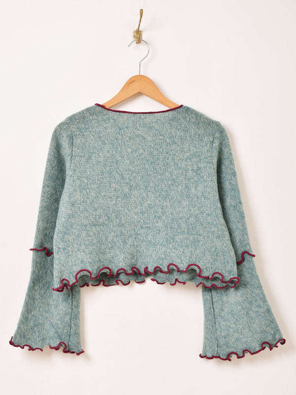 【2色展開】Meridian フレアスリーブ メロウ セーター