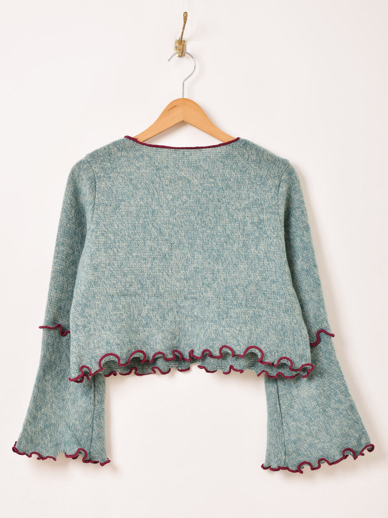 【2色展開】Meridian フレアスリーブ メロウ セーター