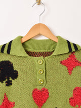 【2色展開】Meridian トランプモチーフ ポロセーター