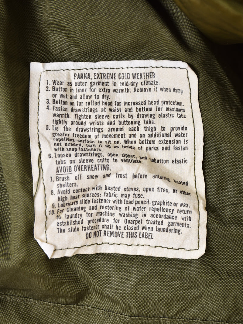 1973's US ARMY M-65 Fishtail Parka