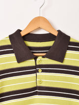 【2色展開】Elcamino マルチボーダー ポロセーター