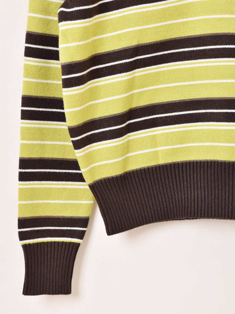 【2色展開】Elcamino マルチボーダー ポロセーター