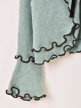 【2色展開】Meridian フレアスリーブ メロウ カーディガン