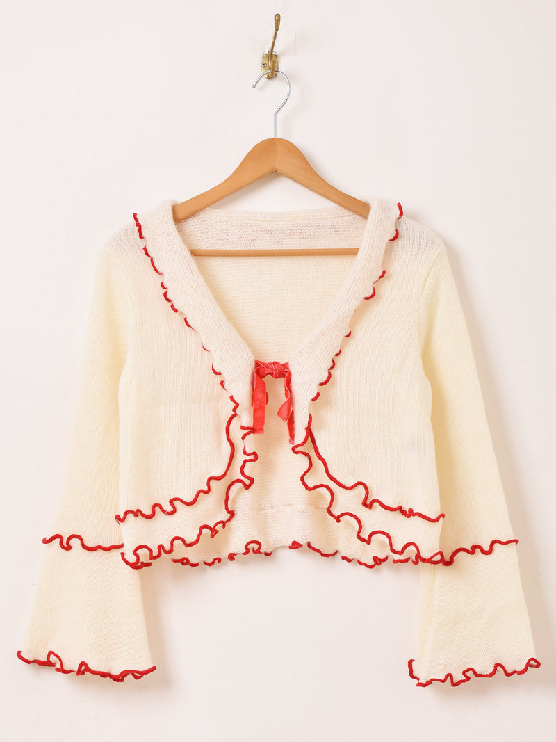 【2色展開】Meridian フレアスリーブ メロウ カーディガン