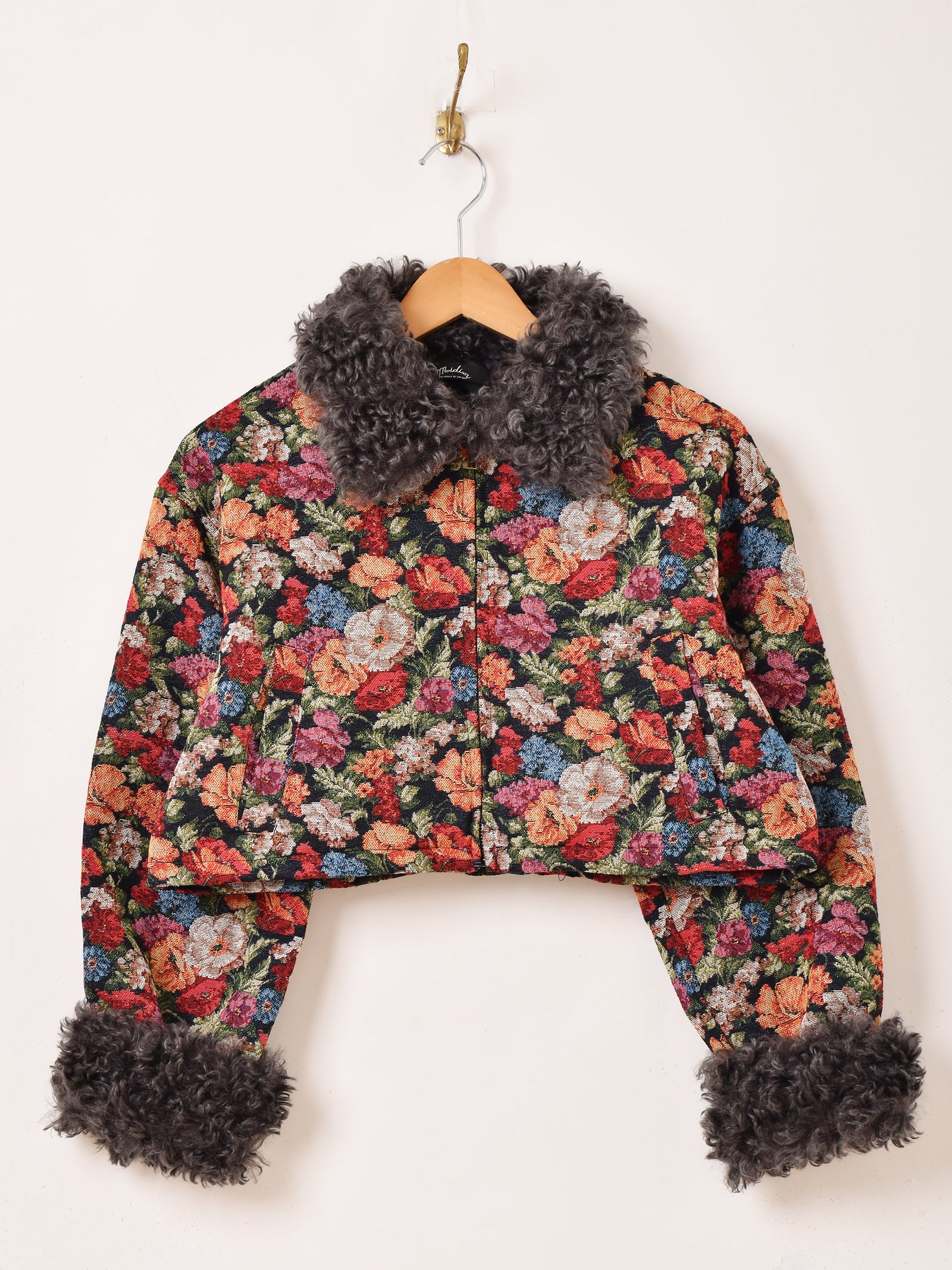 vintage damze シェニール織り ブルゾン 花柄 立体 古着 vintage damze シェニール織り ブルゾン 花柄 立体 古着 vintage damze