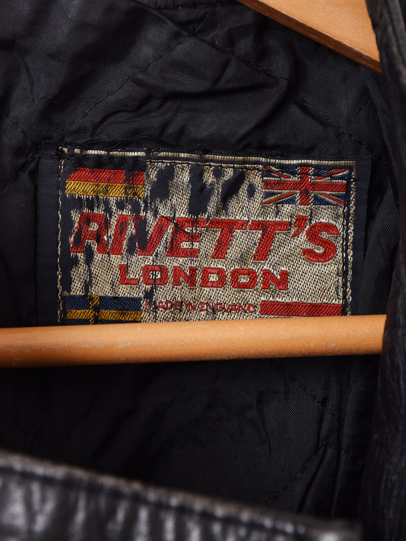 Made in England 70's ”RIVETT'S LONDON” Motorcycle Jacket