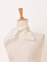 フラワー刺繍 チュール スカーフ