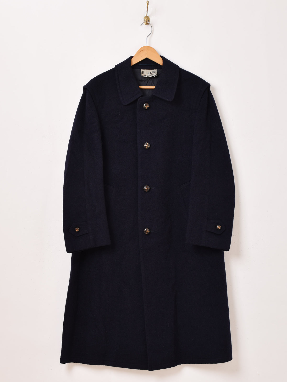 バーバリー　オーストリア製　ローデンコート　ケープ付　黒　ロング　ヴィンテージ 1980s Vintage Burberrys Loden Coat Navy ヴィンテージ