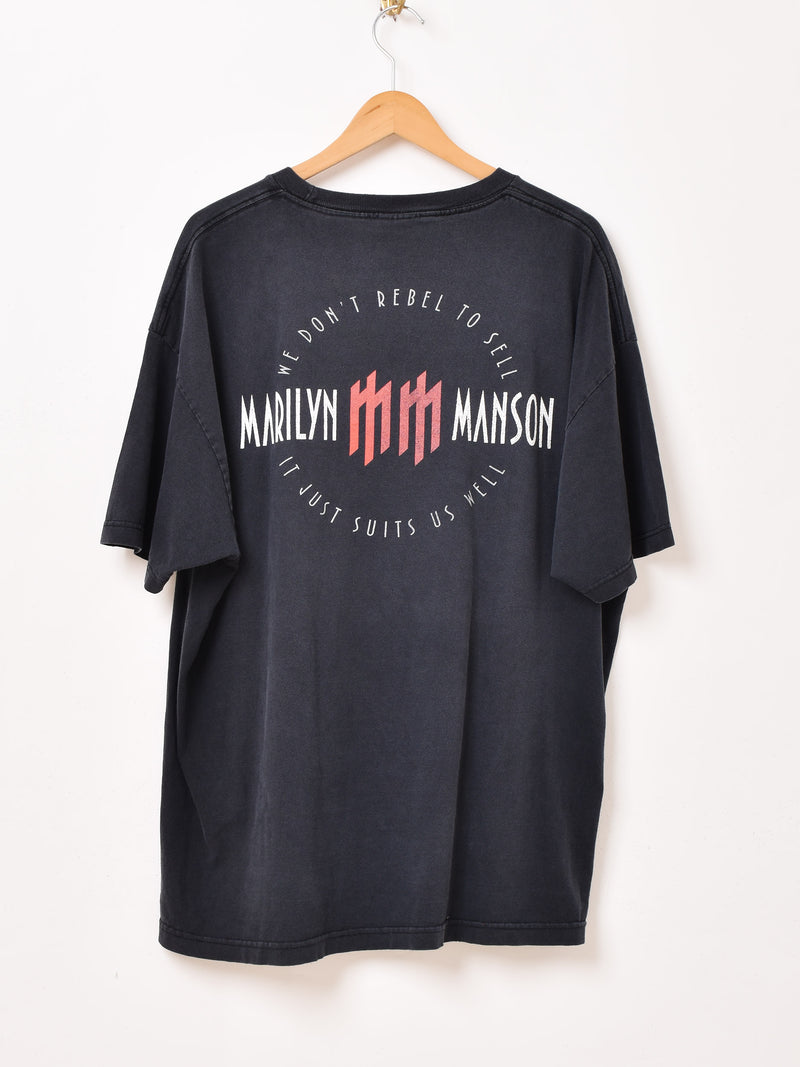 バンドTシャツ マリリン マンソン （Marilyn Manson)w1新品 L